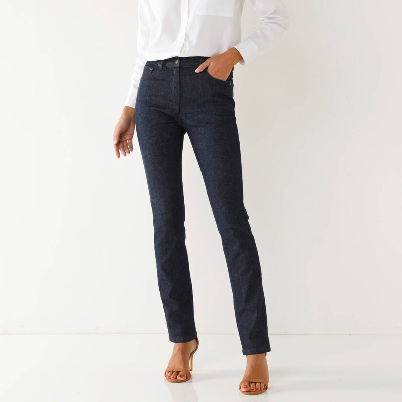 Zoštíhľovacie nohavice s 5 vreckami tmavomodrá 036 Blancheporte 61843863