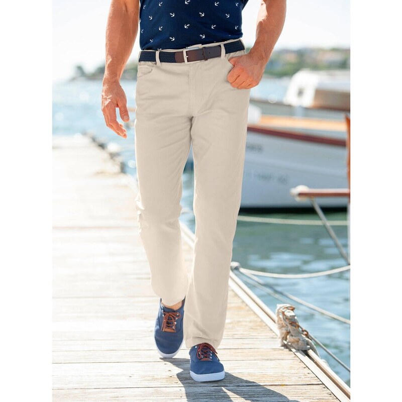 Nohavice s 5 vreckami a pružným pásom na bokoch, vnútorná dĺžka 62021102