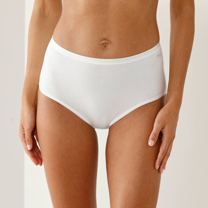 Súprava 2+1 maxi nohavičiek Go Daily Cotton zn. Sloggi biela 005 65218631