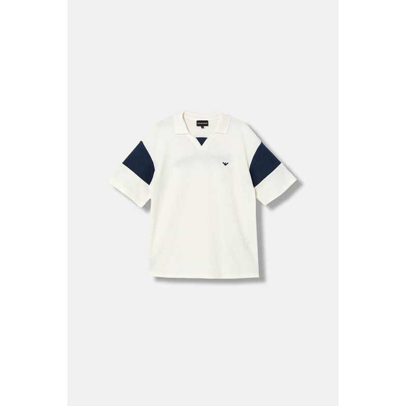 Detská bavlnená polokošeľa Emporio Armani 67196522