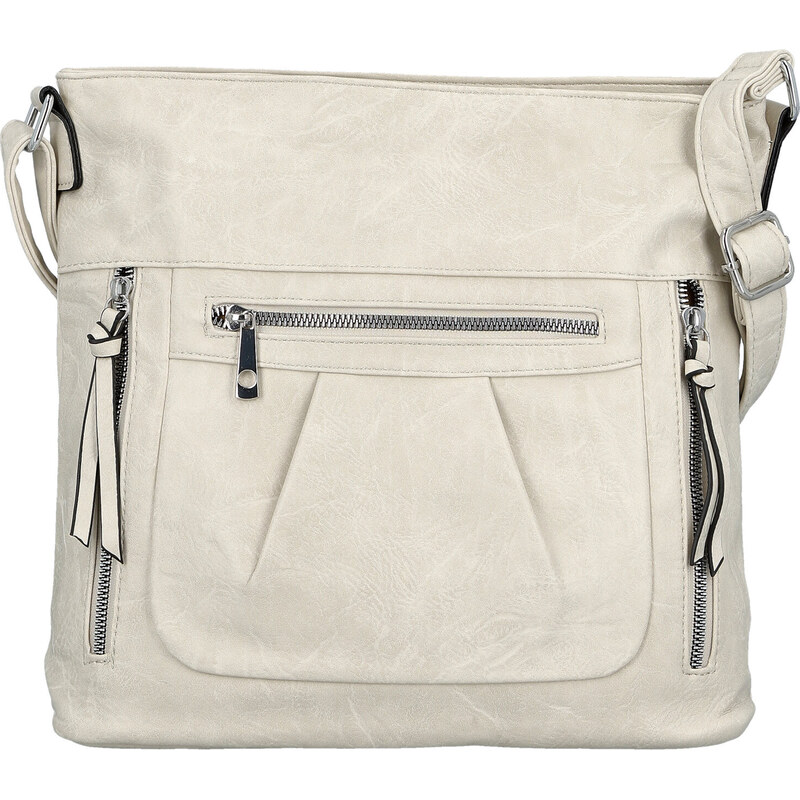 Dámska crossbody kabelka krémová - Firenze Angelis krémová 67213961