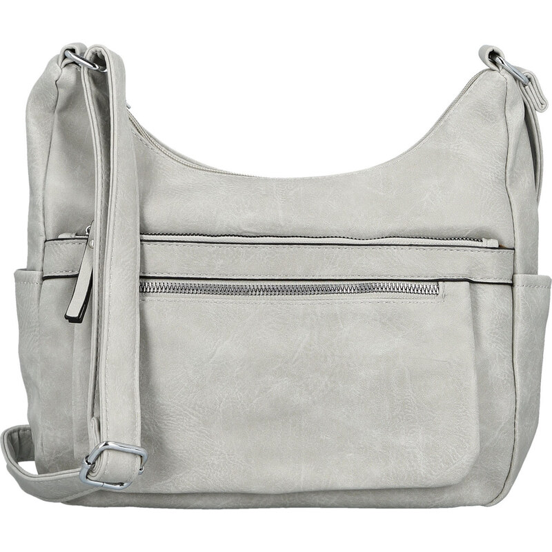 Dámska crossbody kabelka svetlo šedá - Firenze Olefis šedá 67213950