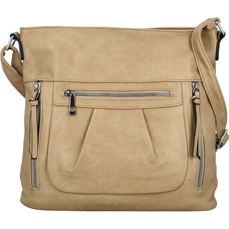 Dámska crossbody kabelka béžová - Firenze Angelis béžová 67213956