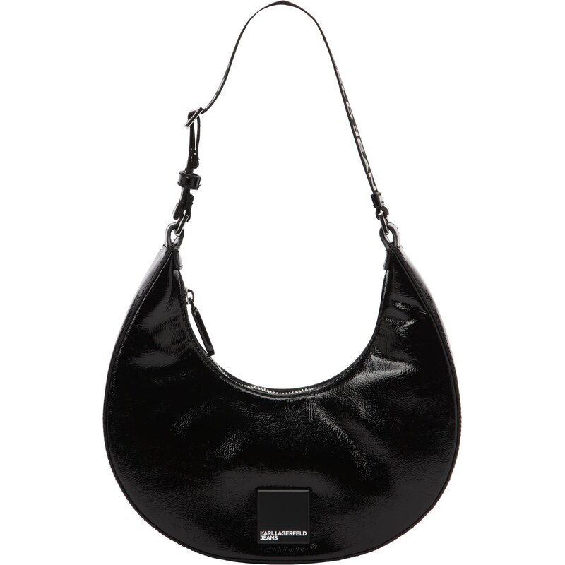 KARL LAGERFELD JEANS Kabelka na rameno GLOSSY čierna / biela 66263393