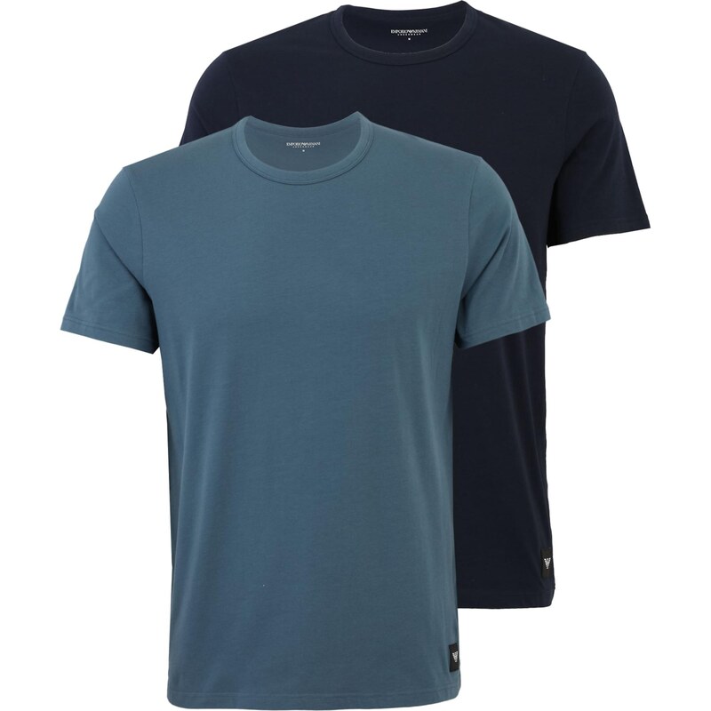 Emporio Armani Tričko modrozelená / tmavomodrá 67220507