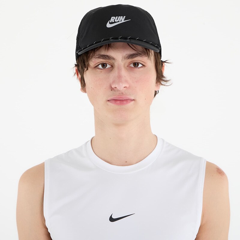 Čiapka Nike Pro Dri-FIT Unstructured Swoosh Run Cap Black/ Anthracite/ 67198185