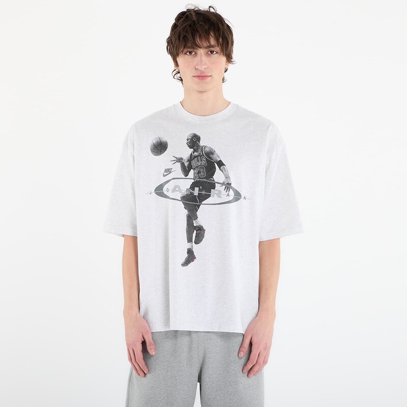 Tričko Jordan Brooklyn Mens T-Shirt Birch Heather/ Black L 67197591