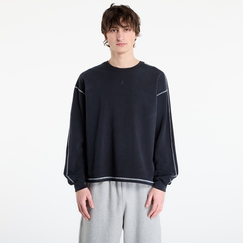 Mikina Jordan Flight Mens Heavyweight Long-Sleeve Top Black/ Sail/ 67197579