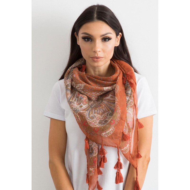 MladaModa Dámska šatka s etnickým vzorom a strapcami model CH7231 65842895