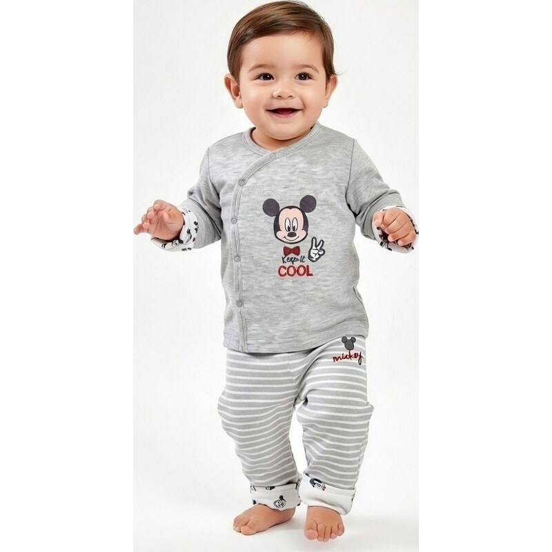 Mickey Mouse Disney Baby sivý chlapčenský set 16988849