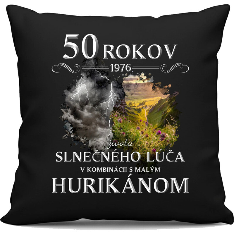Garibald 1976 - 50 rokov života slnečného lúča v2 - čierny vankúš s 67198658