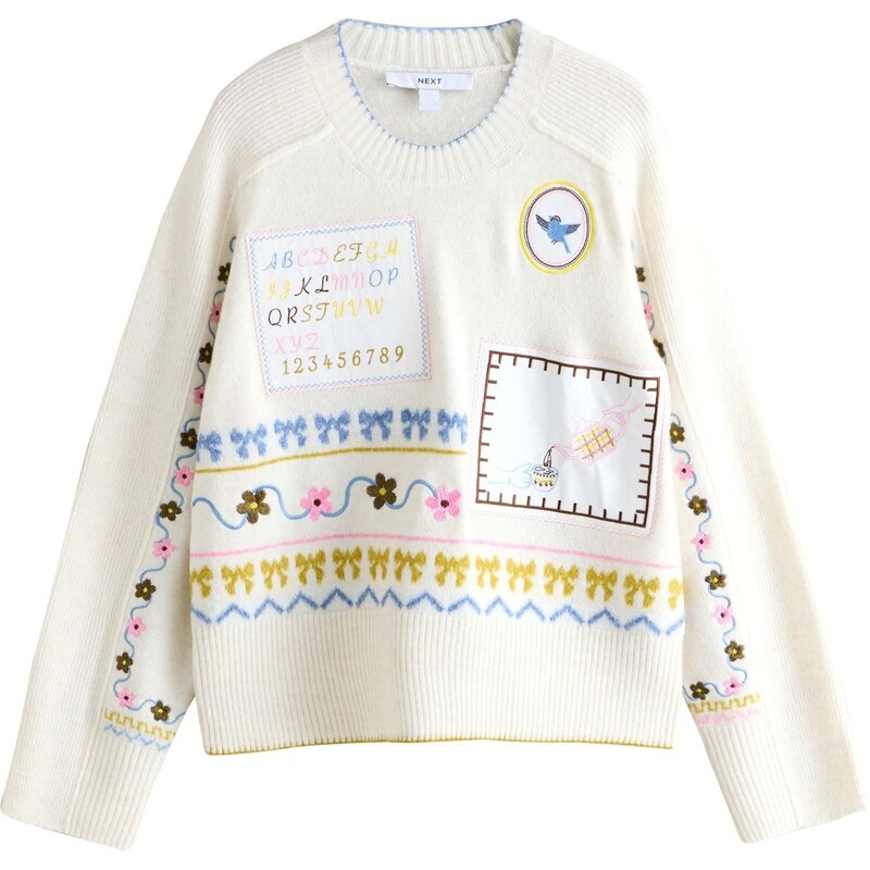 Next Sveter nebielená / opálová / žltá / ružová 67200134