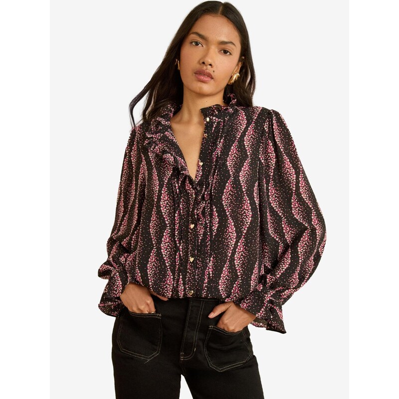 love & roses Blúzka sivá / cyklaménová / ružová / ružová 67200175