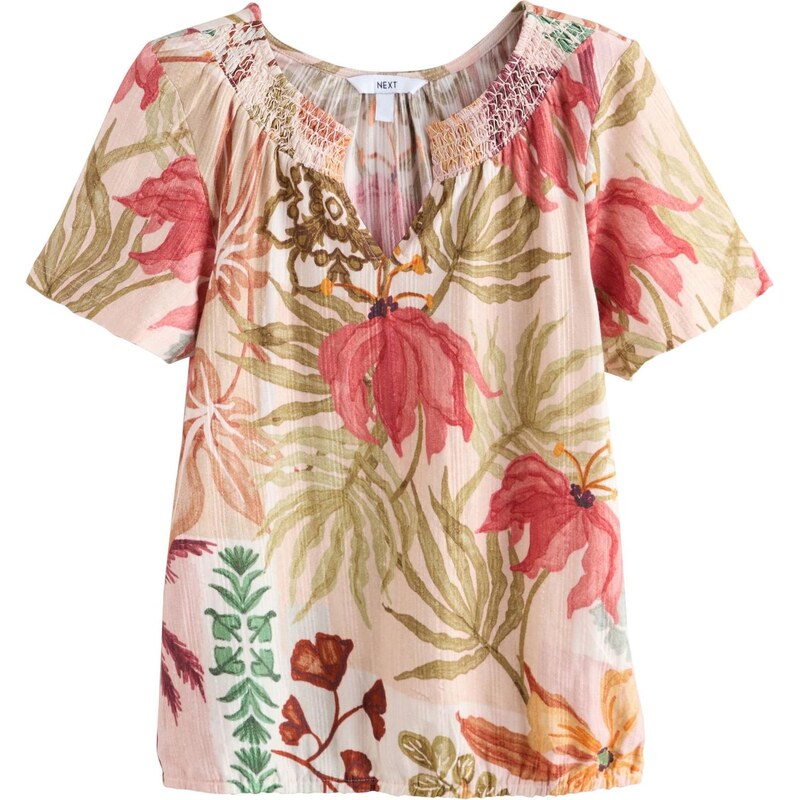 Next Blúzka olivová / jedľová / ružová / purpurová 67200318