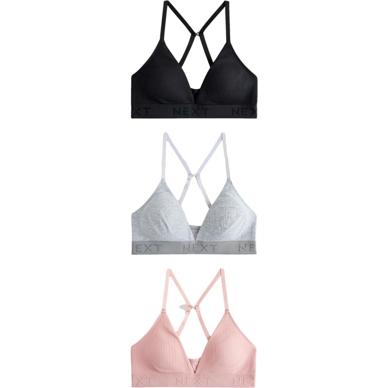 Next Podprsenka sivá / ružová / čierna 67200452