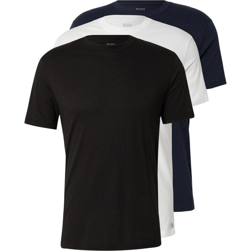 SCOTCH & SODA Tričko námornícka modrá / čierna / biela 67200586