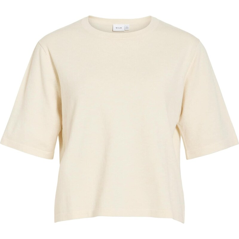 VILA Sveter VIMalu svetlobéžová 67200604