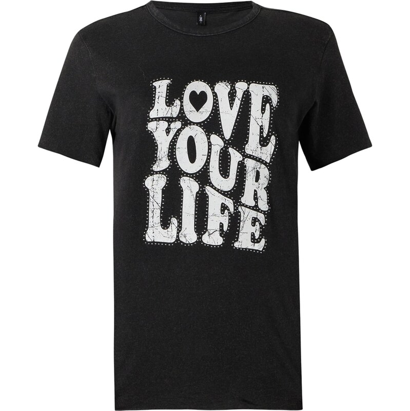 ONLY Tričko ONLLUCY čierna / biela 67200650