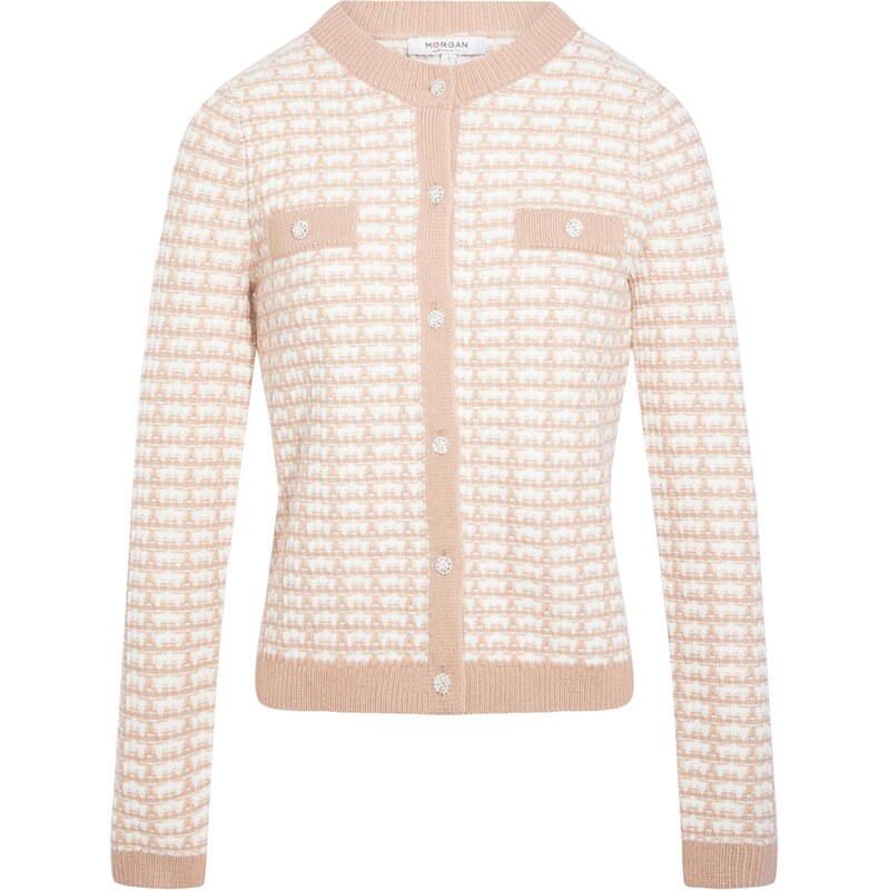 Morgan Kardigán 261-MIRES tmavošedá / biela 67200704