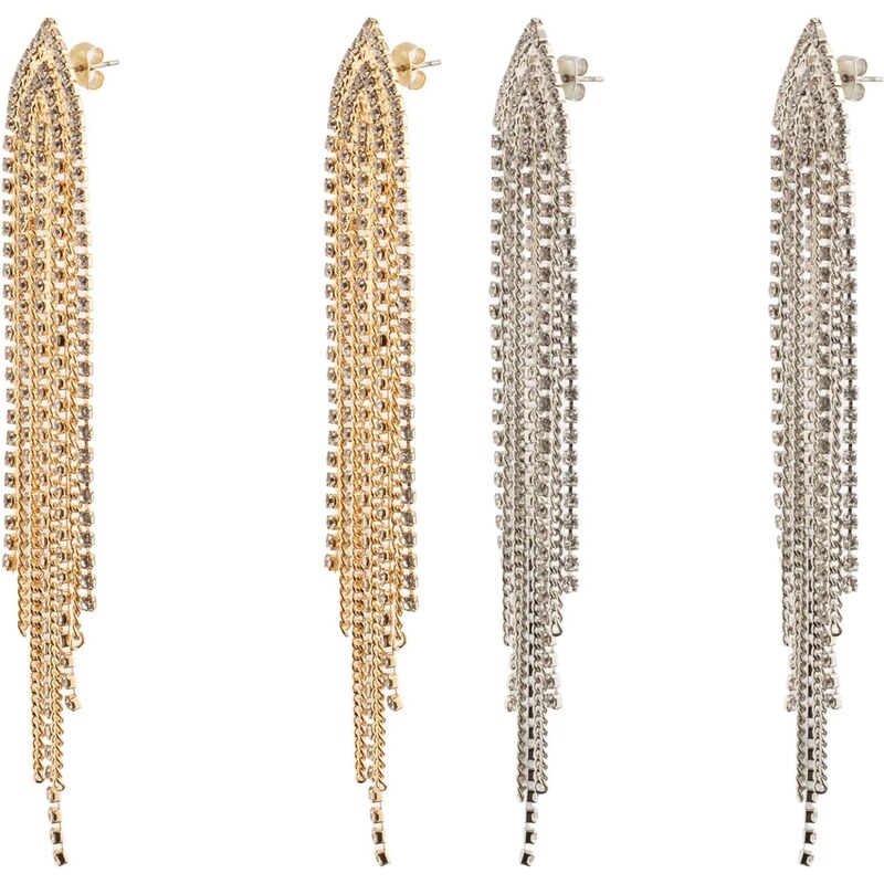 studioselect Náušnice zlatá / strieborná / priehľadná 67200770