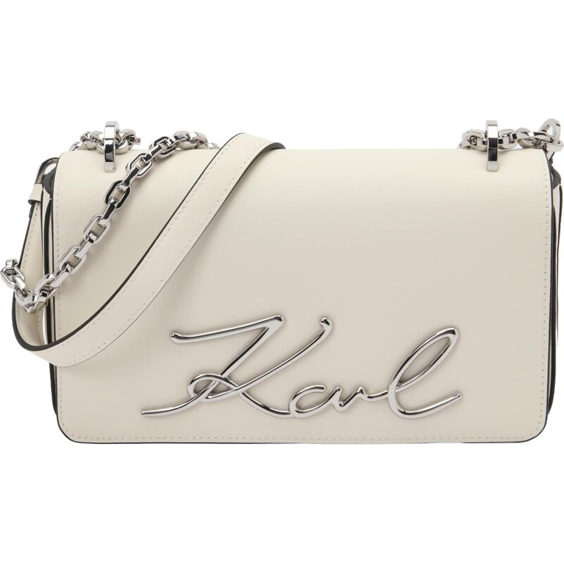 Karl Lagerfeld Taška cez rameno šedobiela 67200764