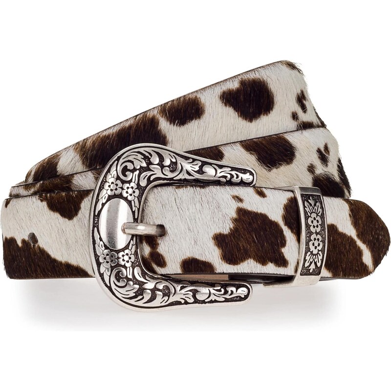 VANZETTI Opasky tmavohnedá / biela 67200817