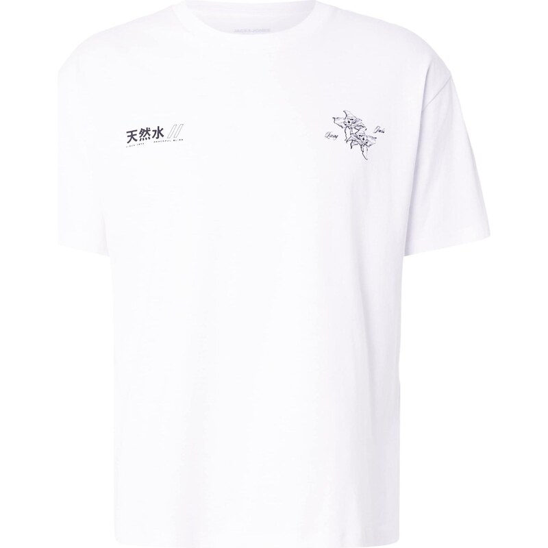 JACK & JONES Tričko JORKOIPOND kráľovská modrá / svetlomodrá / čierna 67200832