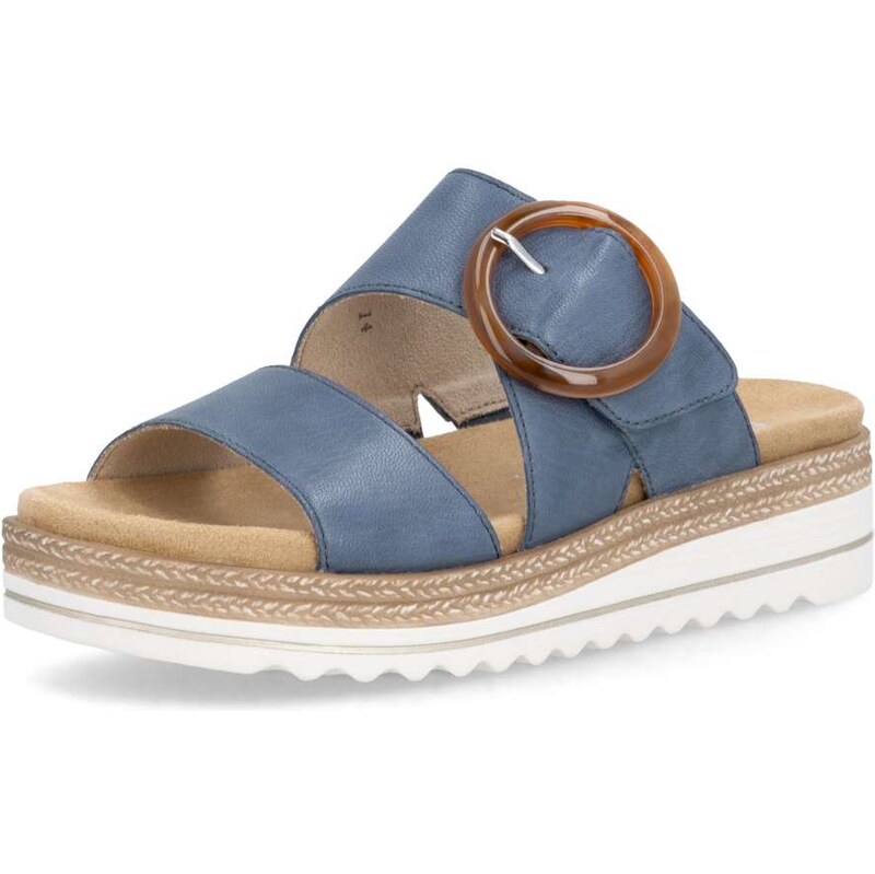 RIEKER Dámske šľapky REMONTE D0Q51-14 modrá S6 67200910