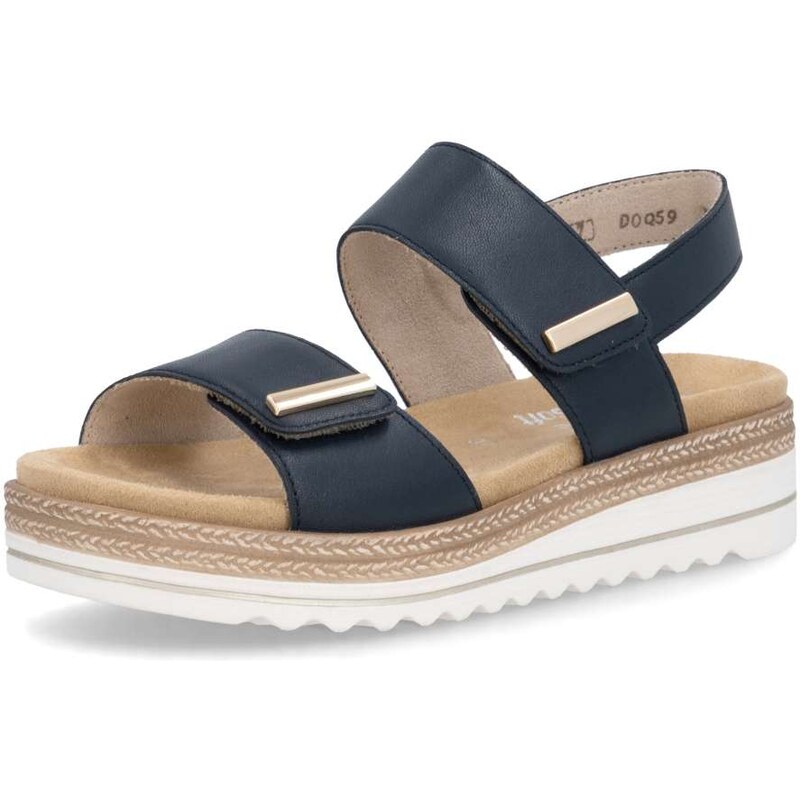 RIEKER Dámske sandále REMONTE D0Q59-14 modrá S6 67201273