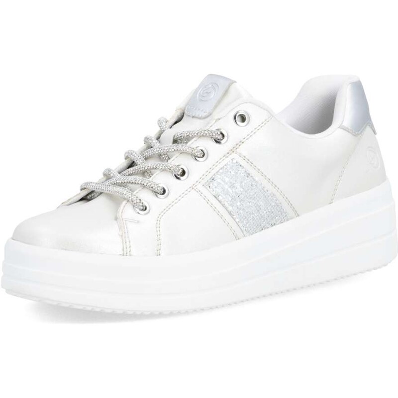 RIEKER Dámske tenisky REMONTE D1C10-90 strieborná S6 67201279