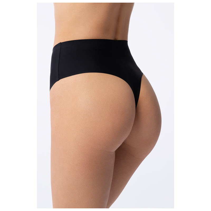 Julimex Vysoké bezšvové tangá Simple String Maxi čierne 67546963