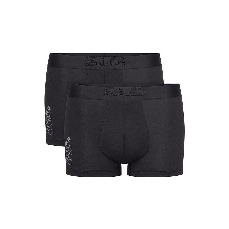 2pack pánskych boxeriek SLOGGI Base Soft Shorts Modal čierne 67546965