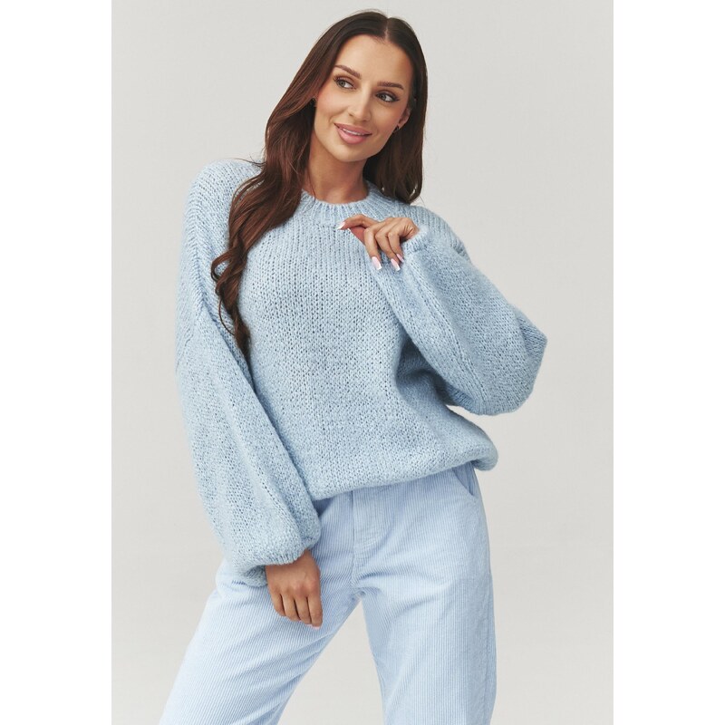 Makadamia Dámsky sveter C37 | svetlomodrá C37 67208093