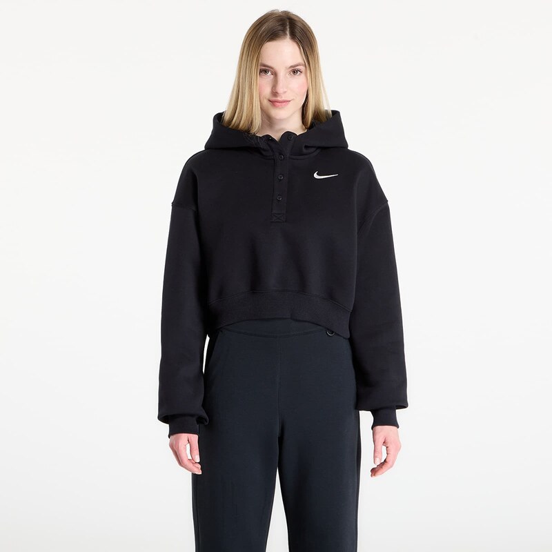 Mikina Nike Sportswear Phoenix Fleece Womens Oversized Cropped Henley 67211348