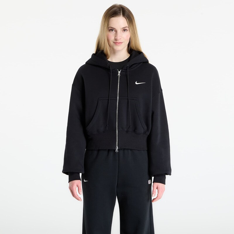 Mikina Nike Sportswear Phoenix Fleece Womens Loose Full-Zip Cropped 67211332