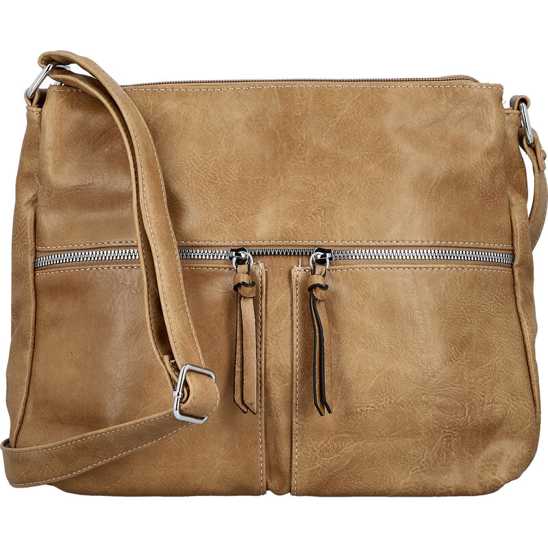 Dámska crossbody kabelka khaki - Firenze Bessy Khaki 67295154