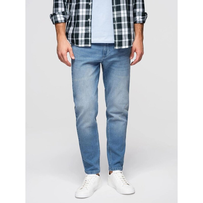 Ombre Clothing Atraktívne svetlomodré pánske rifle V1 PADP-0253 67212792