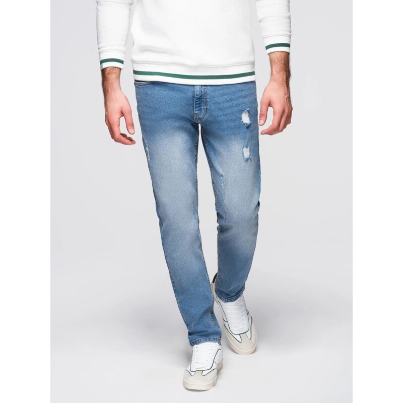 Ombre Clothing Moderné svetlomodré pánske rifle V1 PADP-0254 67212794