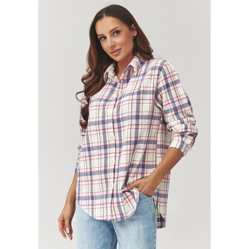 Makadamia Dámska kockovaná košeľa vz4 C35 | farebná C35 67214342