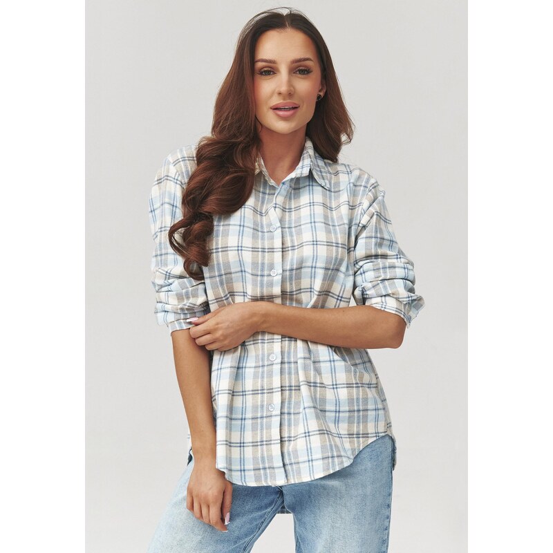 Makadamia Dámska kockovaná košeľa vz5 C35 | farebná C35 67214343