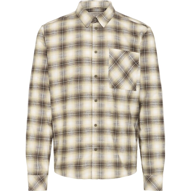 !Solid Košeľa SDTAVISH béžová / olivová / biela 67220059