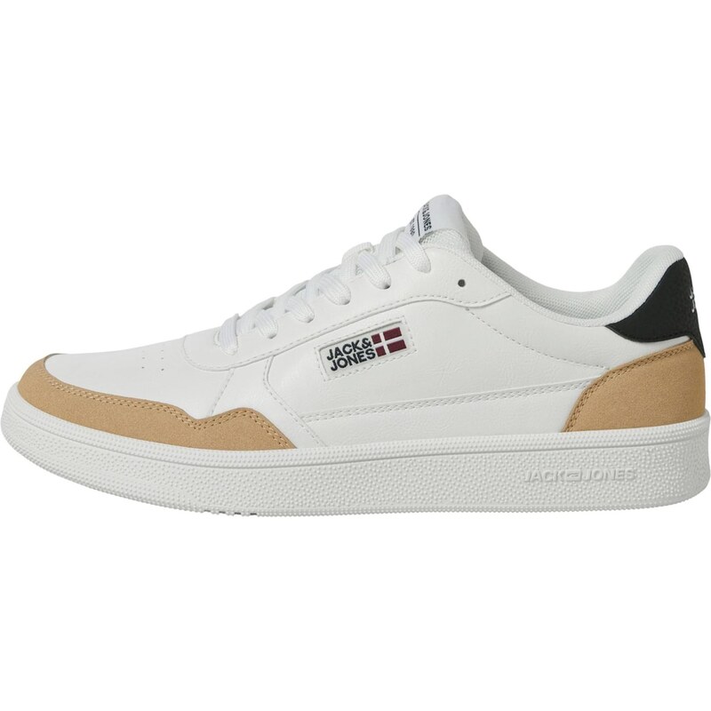 JACK & JONES Nízke tenisky JFWBOUNCE svetlohnedá / čierna / biela 67220068