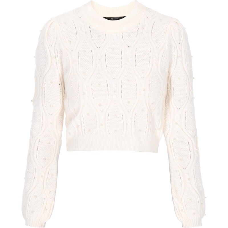 faina Sveter Fashion Look šedobiela 67220074