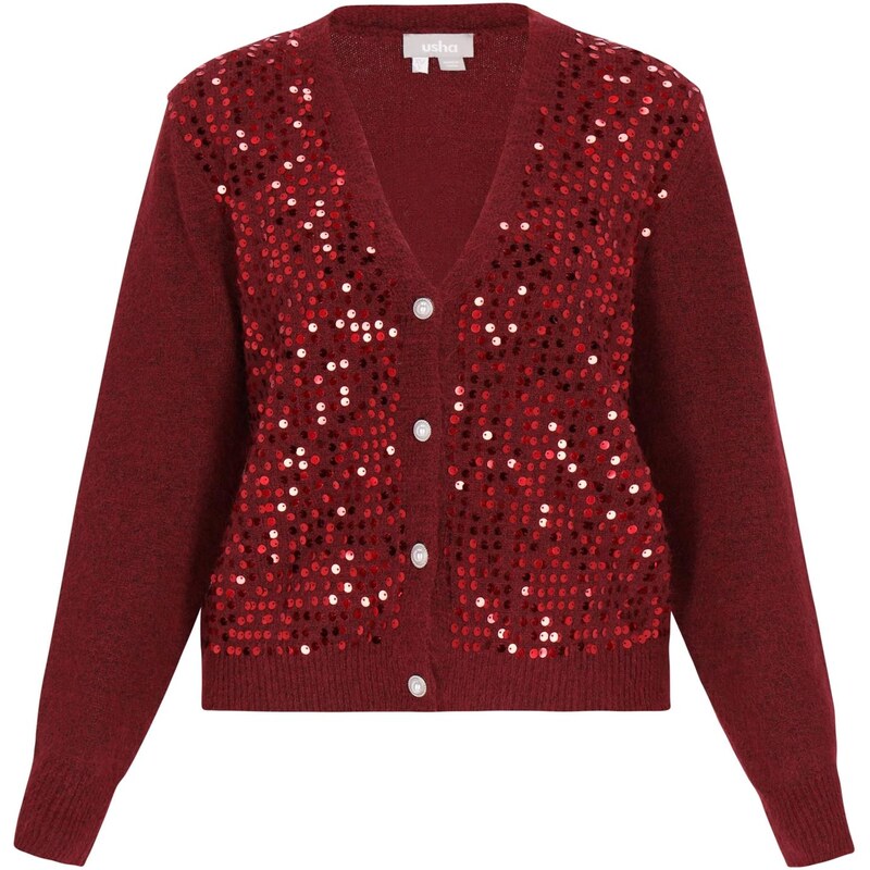 Usha Kardigán bordová 67220103