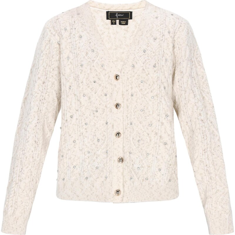 faina Kardigán šedobiela 67220110