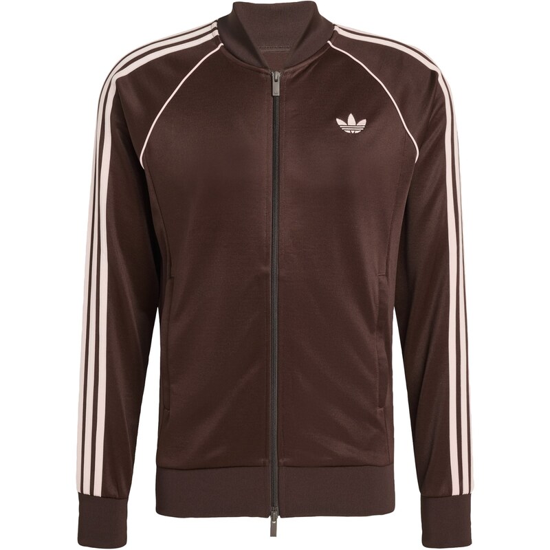 ADIDAS ORIGINALS Tepláková bunda SST hnedá / rosé 67220148