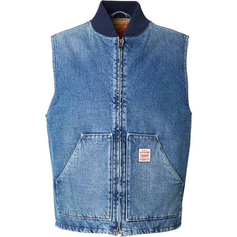 LEVIS Vesta Sansome Vest námornícka modrá / modrá denim / červená / 67220163