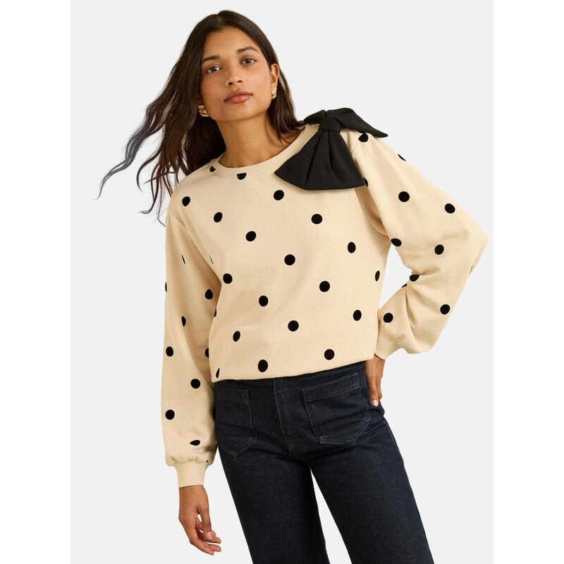 love & roses Mikina béžová / čierna 67220198