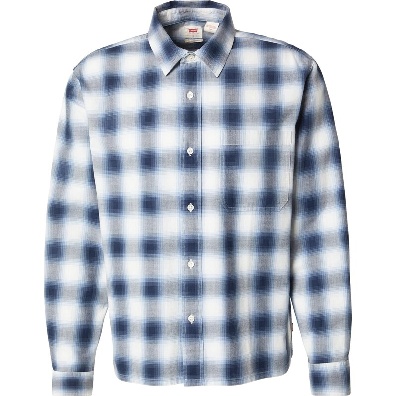 LEVIS Košeľa Duboce Boxy Overshirt námornícka modrá / svetlomodrá / 67220205