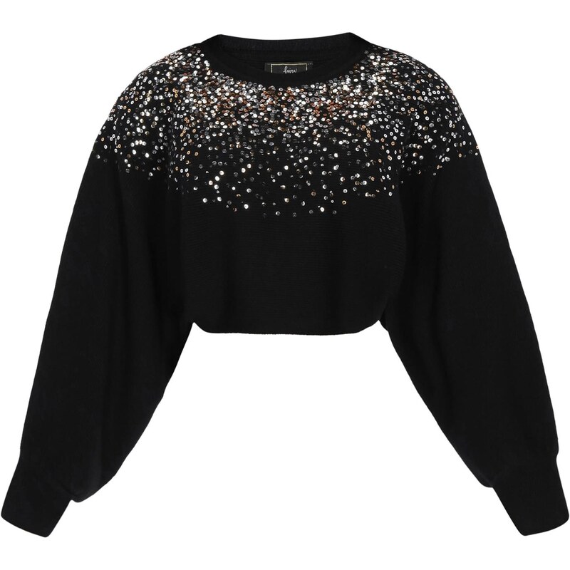 faina Sveter čierna / strieborná 67220258